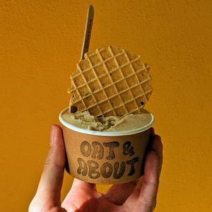 Vegan Mont Blanc ice Cream at Oat & About in Central Singapore