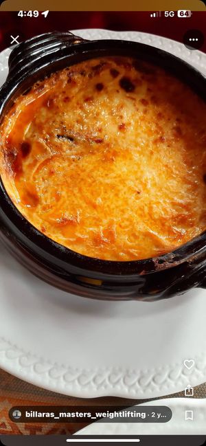 Vegan Moussaka w/Plant Based Sausage, Vegan Cheese and Bechamel Sauce w/Almond Milk…Delicious!!!  at Archontiko Klitsa - Αρχοντικό Κλείτσα in Portaria