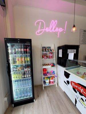 Dollop! Ice Cream Parlour Inside at Dollop! Ice Cream Parlour in Llandudno