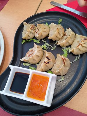 Momos de verduras at Everest Bar y Restaurante in Leioa