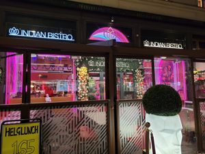 Entrance at Indian Bistro in Gothenburg