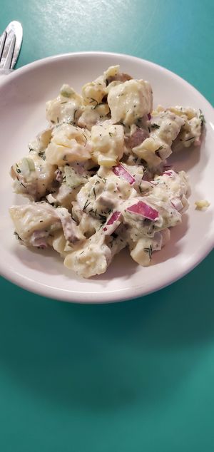 Vegan Potato Salad at Malelani Cafe in Philadelphia
