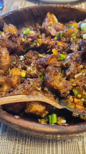 Gobi Machurian deep fried cauliflower  at Turmerica By Tanvi Modi in Sterling