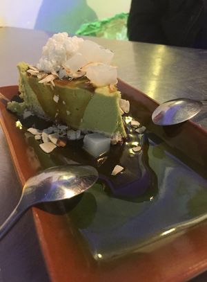 Vegan Avocado lime cheesecake at Shu in Collingwood