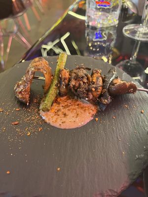 Mushroom skewer  at Shu in Collingwood