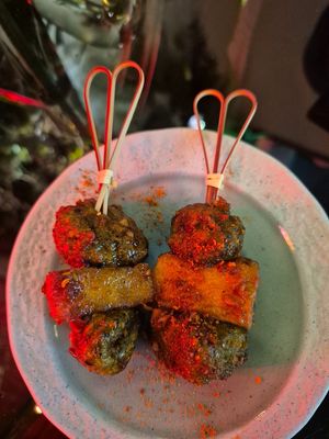 Grilled spinach rice balls: meatball texture, amazing taste and texture at Shu in Collingwood