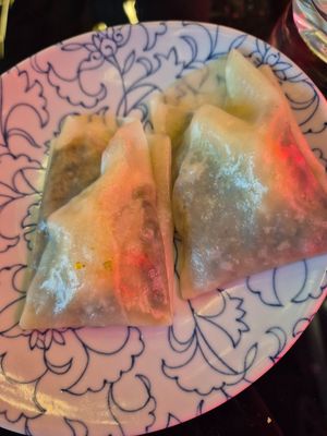 Plant prawn+black jasmine rice pocket at Shu in Collingwood