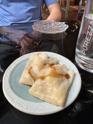 Plant prawn & sticky rice pocket  at Shu in Collingwood