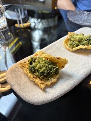 Cracker with Asian herbal butter   at Shu in Collingwood