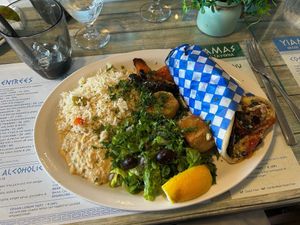 Gyro at Yiamas Greek Taverna in Courtenay