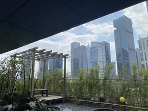 View from the balconyy  at Pengsushushi Restaurant in Shenzhen