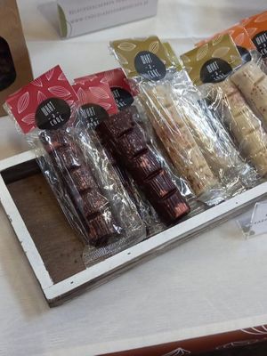 chocolate bars at What a Choc in Mechelen