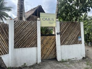 Entrancee  at OMUS vegan @Dive Camp in Dauin