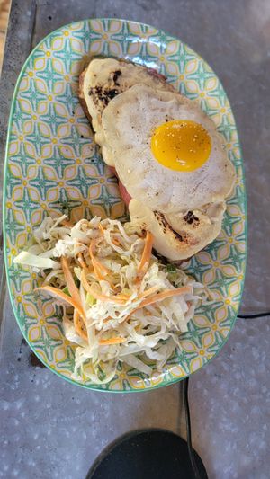 Vegan Croque Madame at OMUS vegan @Dive Camp in Dauin