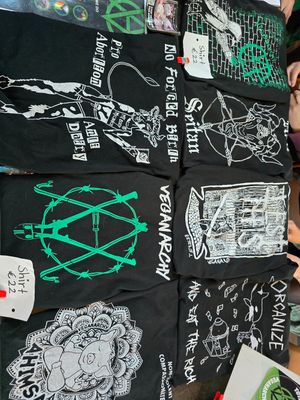 at Vegan Afairs, Brugge at Veganarchy in Antwerpen