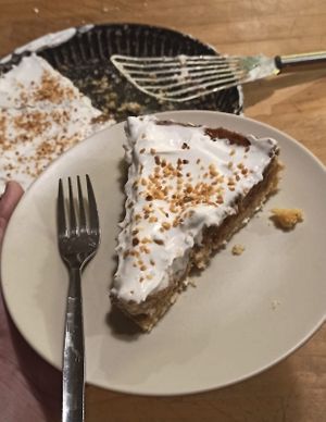 Irresistible banana cream pie at Veganarchy in Antwerpen