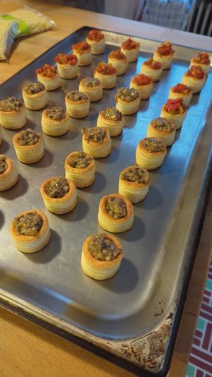 yummy plant-based little pastries with assorted fillings at Veganarchy in Antwerpen