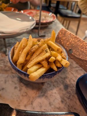 Fries at The Real Greek in Sheffield
