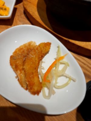 Crispy vegan fake meat at Quan Âm in Ho Chi Minh City