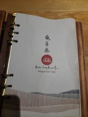 Menu at Quan Âm in Ho Chi Minh City