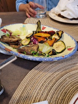 Mixed grilled veggies at Osteria da Michele in Bari