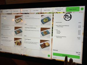 Order off the ‘Skip the Line’ screen in the cafe to screen your vegan options easily at TownHall in Cleveland