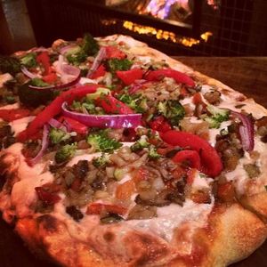 Westside Market Veggie Pizza, Vegan Style!  at TownHall in Cleveland