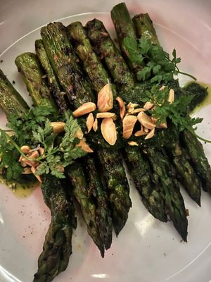 Grilled Asparagus at Le Basque in New York City