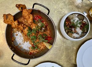 Paella, sunchoke  at Le Basque in New York City