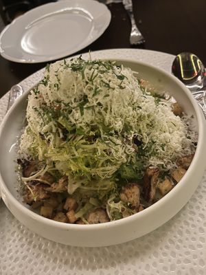 “Duck” confi salad :::chefs kiss:::  at Le Basque in New York City
