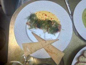 Saffron tuna crudo   at Le Basque in New York City