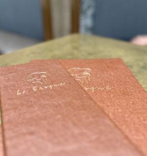 Le menú  at Le Basque in New York City