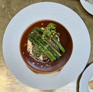 Blue oyster mushroom steak   at Le Basque in New York City