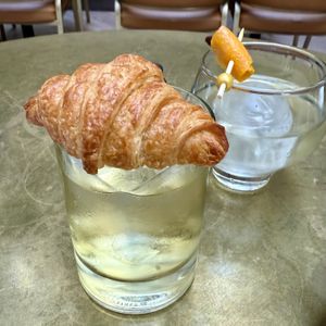 Croissant drink special   at Le Basque in New York City