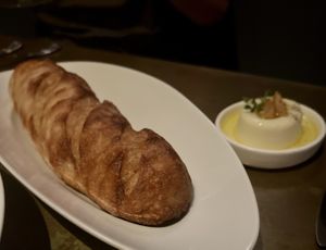 Baguette w/ garlic thyme butterr  at Le Basque in New York City