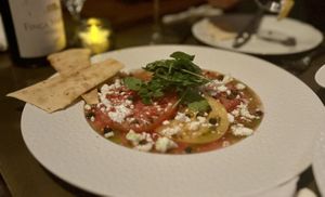 Heirloom tomatooes  at Le Basque in New York City