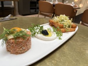 Salmon Rilletes   at Le Basque in New York City