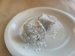 Complementary Vegan dessert at Archontariki Taberna in Kalampaka