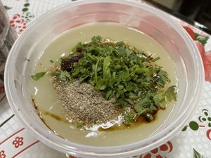 I went back for the 2nd time for take out! It was so yummy 😋   at Tofu Porridge -ข้าวฟืนอุ่น in Chiang Mai