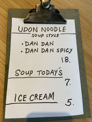 Food menu Jan 2025  at Atelier Giri in Arnhem