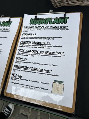 menu  at KOOKPLANT in Drongen