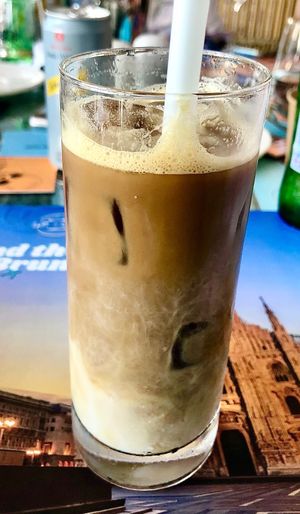 Iced soya latte at Lo+Cale in Dubai