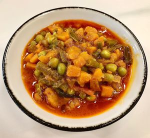 Vegetable curry  at Oui Sports Bar + Terrace in Dubai