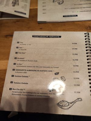 Vegetarian page at Nihao  in Cologne