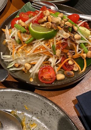 Papaya salad (very spicy!!)  at Boo Raan in Knokke-heist