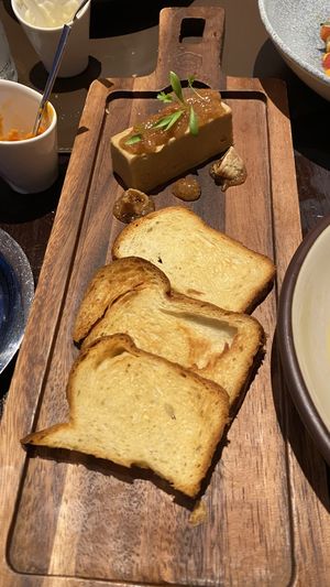 Vegan „faux gras“ with fig jam  at Tapas Bar - Cap Vermell Grand Hotel in Mallorca