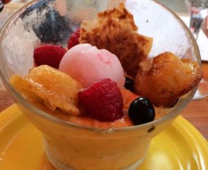 Tropical tapioca pudding  at SushiSamba in Miami Beach