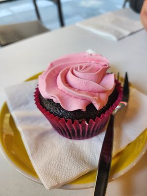 Raspberry chocolate at The Cupcake Queens - Hardware Ln in Melbourne
