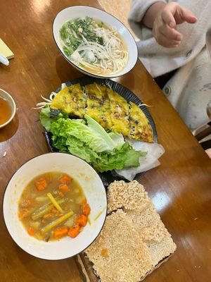 Ran into this vegan place while walking around the town. Traditional Vietnamese cuisine but vegan. The Pho is definitely worth it!! at Anhly vegan in Sapa