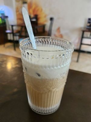 Salted coffee at Anhly vegan in Sapa